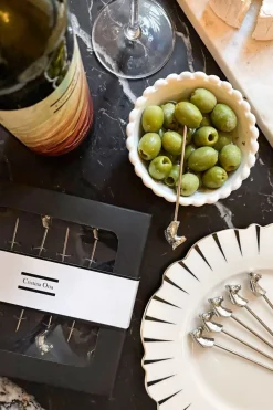 Cristina Oria Cubiertos De Aperitivo|Cubiertos De Postre^Set De 6 Pinchos Con Diseño De Caballos