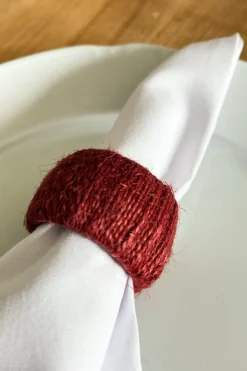 Cristina Oria Posavasos Y Servilleteros^Set De 6 Servilleteros De Yute De Colores