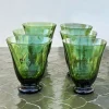 Cristina Oria Vasos^Set De 6 Vasos De Cristal Verdes