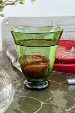 Cristina Oria Vasos^Set De 6 Vasos De Cristal Verdes