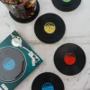 Cristina Oria Posavasos Y Servilleteros^Set De Cuatro Posavasos Con Diseño De Vinilo