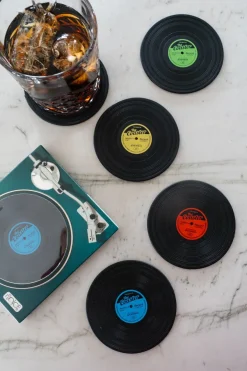 Cristina Oria Posavasos Y Servilleteros^Set De Cuatro Posavasos Con Diseño De Vinilo