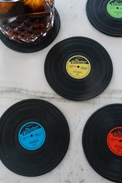 Cristina Oria Posavasos Y Servilleteros^Set De Cuatro Posavasos Con Diseño De Vinilo