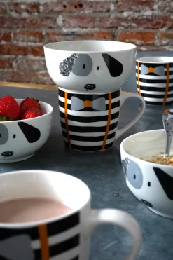 Cristina Oria Minichef|Fuentes, Ensaladeras Y Cuencos^Set de Taza & Cuenco Kids con Diseño de Perrito