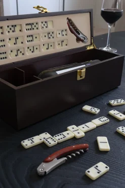 Cristina Oria Juegos De Mesa|Gadgets De Vino^Set De Vino Con Dominó Y Abridor