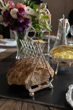 Cristina Oria Accesorios De Mesa^Soporte Para Tostadas Diseño Remos Plata Co