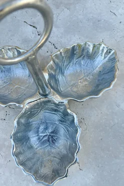 Cristina Oria Fuentes, Ensaladeras Y Cuencos^Soporte Plateado Con Tres Cuencos