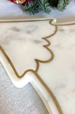 Cristina Oria Tablas^Tabla De Mármol Blanco Con Diseño De Árbol