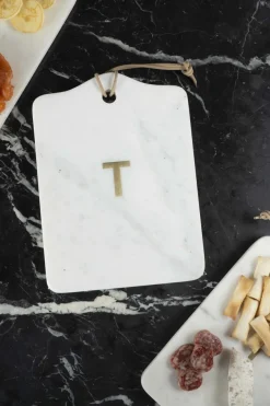 Cristina Oria Tablas|Menaje Iniciales^Tabla De Mármol Inicial T