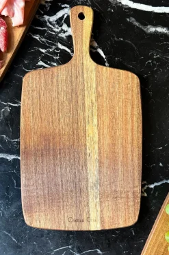Cristina Oria Tablas^Tabla Rectangular De Madera De Acacia Con Mango