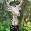 Cristina Oria Gadgets De Vino^Tapón De Botellas Plateado Diseño Ciervo