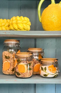 Cristina Oria Almacenaje^Tarro De Cristal Con Tapa Diseño Limones