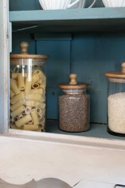 Cristina Oria Almacenaje^Tarro De Cristal Con Tapa De Madera Pequeño