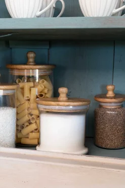 Cristina Oria Almacenaje^Tarro De Cristal Con Tapa De Madera Pequeño