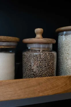 Cristina Oria Almacenaje^Tarro De Cristal Con Tapa De Madera Pequeño