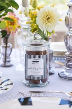 Cristina Oria Dulces Cristina Oria^Tarro De Trufas Personalizado Especial Bodas