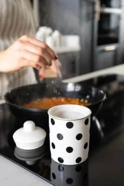 Cristina Oria Gadgets Y Utensilios|Almacenaje^Tarro Puntos Con Tapa Pequeño