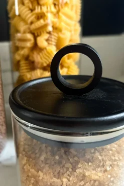 Cristina Oria Almacenaje^Tarros De Cristal Con Tapa De Madera Oscura