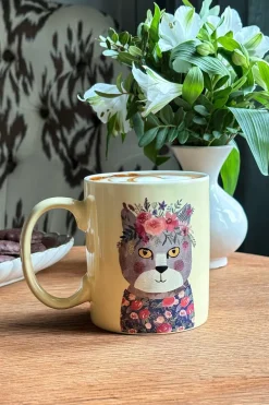 Cristina Oria Tazas Y Teteras^Taza Con Diseño De Gatos