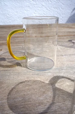 Cristina Oria Tazas Y Teteras^Taza De Cristal Con Asa De Colores