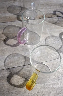 Cristina Oria Tazas Y Teteras^Taza De Cristal Con Asa De Colores