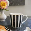Cristina Oria Tazas Y Teteras^Taza Negra Y Blanca Con Diseño De Rayas