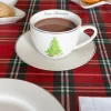 Cristina Oria Tazas Y Teteras^Taza Y Plato Con Diseño De Árbol Navidad CO