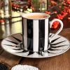 Cristina Oria Tazas Y Teteras^Taza Y Plato Espresso Circus Blanca Y Negra