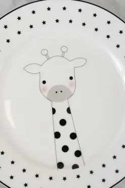 Cristina Oria Minichef^Vajilla Co Infantil Blanca Y Negra Animales