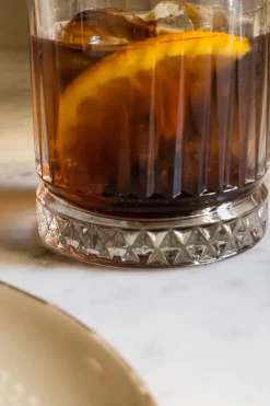 Cristina Oria Vasos^Vaso Cristal Base Rombos Bajo