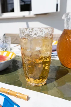 Cristina Oria Vasos^Vaso Grande Transparente Acrílico Con Diseño En Relieve