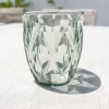 Cristina Oria Vasos^Vaso Verde Acrílico Con Diseño De Rombos
