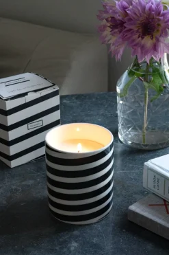 Cristina Oria Velas|Fragancias Co^Vela Aromática Rayas Diagonales Con Mensaje