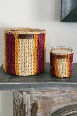 Cristina Oria Velas^Vela Artesanal De Rafia Con Fragancia Dátiles Grande