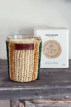 Cristina Oria Velas^Vela Artesanal De Rafia Con Fragancia Menta Y Té Pequeña