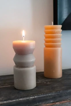 Cristina Oria Velas^Vela Cilíndrica Con Ondas Gruesas