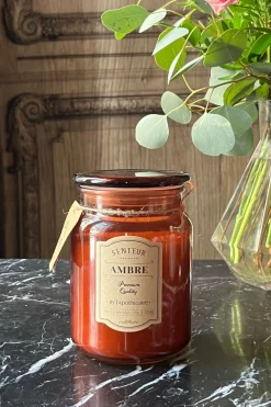 Cristina Oria Velas^Vela Grande Perfumada Con Frasco Y Tapa De Vidrio