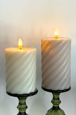 Cristina Oria Velas^Vela LED Diseño Espiral Grande