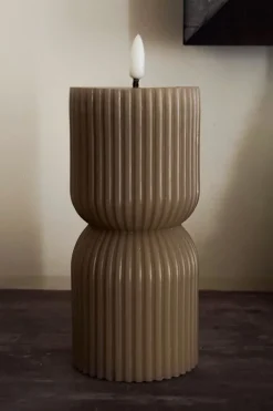 Cristina Oria Velas^Vela LED Diseño Ondas Gris