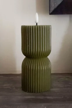 Cristina Oria Velas^Vela LED Diseño Ondas Verde