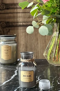 Cristina Oria Velas^Vela Perfumada Con Frasco Y Tapa De Vidrio