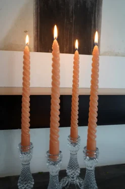 Cristina Oria Velas^Velas Con Diseño En Espiral Melocotón