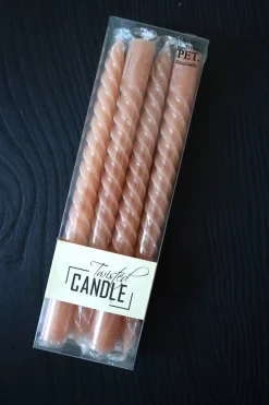 Cristina Oria Velas^Velas Con Diseño En Espiral Melocotón