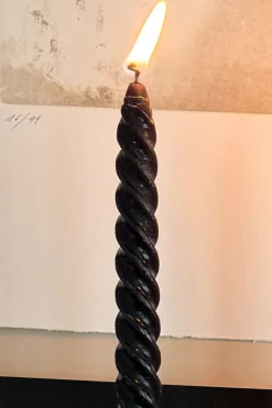 Cristina Oria Velas^Velas Con Diseño En Espiral Negras