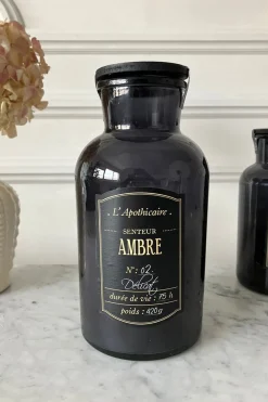 Cristina Oria Velas^Velas Grandes Perfumadas Con Tapa Negra En Frasco De Vidrio