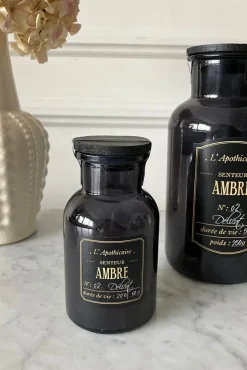 Cristina Oria Velas^Velas Pequeñas Perfumadas Con Tapa Negra En Frasco De Vidrio